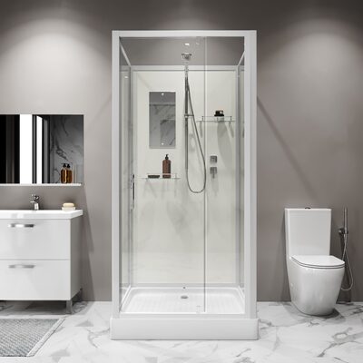 Душевая кабина Niagara Standart ST90/15Q/BK (90х90х200) квадрат,поддон 15см,распашная,проф.белый,без крыши,3 места (вид 4) Душевая кабина Niagara Standart ST90/15Q/BK (90х90х200) квадрат,поддон 15см,распашная,проф.белый,без крыши,3 места (фото, вид 4)