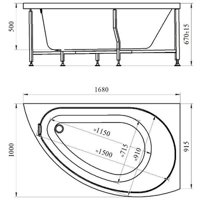 Ванна Vannesa Бергамо (вид 3) Ванна Vannesa Бергамо (фото, вид 3)