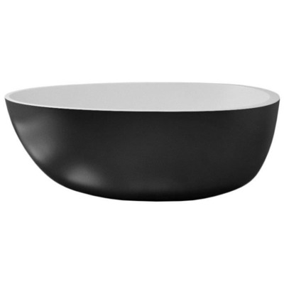 Ванна Viva Lusso Spoon 2-Blck-Wht (вид 1) Ванна Viva Lusso Spoon 2-Blck-Wht (фото, вид 1)