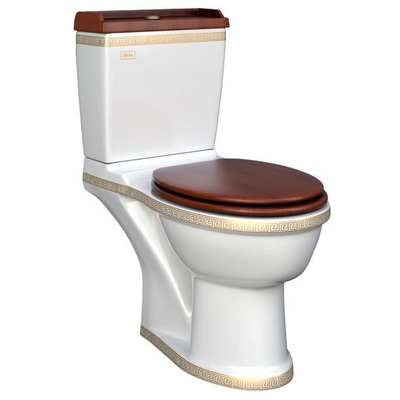 Унитаз Della Boston OAK (версаче золото) Унитаз Della Boston OAK (версаче золото) (фото)