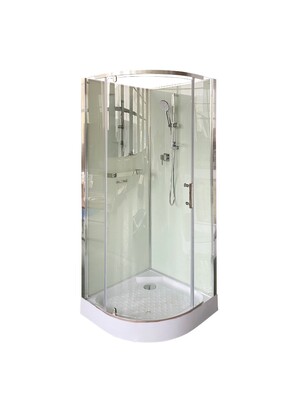 KORRA90T (90x90x205) душевая кабина.полукруг с низ подд-м, стекло проз.5mm, белое заднее стекло с зеркальным покрытием, ручка из нержавеющей стали, металлический смеситель, ручной душ с подъемником. Cerutti SPA KORRA90T (90x90x205) душевая кабина.полукруг с низ подд-м, стекло проз.5mm, белое заднее стекло с зеркальным покрытием, ручка из нержавеющей стали, металлический смеситель, ручной душ с подъемником. Cerutti SPA