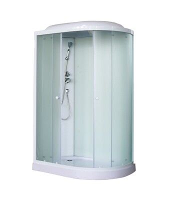 Душ. каб. Parly EB1231L(120*80*210) низкий поддон, магн.45°,белый зад, матовый перед.,б/болт.соединение,белые профиля Душ. каб. Parly EB1231L(120*80*210) низкий поддон, магн.45°,белый зад, матовый перед.,б/болт.соединение,белые профиля (фото)