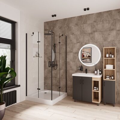   Niagara Nova NG-6813-08 BLACK (90*90*195) , , .,   (6) ()