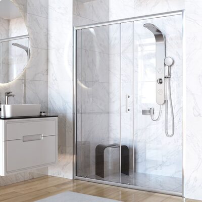 Душевая дверь напольная Taliente TA-150-1CP 150*195см Душевая дверь напольная Taliente TA-150-1CP 150*195см (фото)