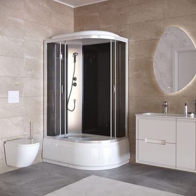 Душевая кабина без гидромассажа Taliente TA-12080G(L) 120*80*215см Душевая кабина без гидромассажа Taliente TA-12080G(L) 120*80*215см (фото)