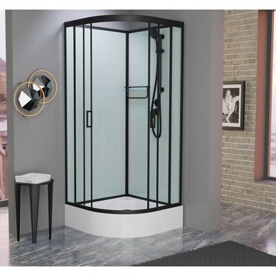 Душевая кабина Frank F400/1 М Black без крыши Душевая кабина Frank F400/1 М Black без крыши (фото)