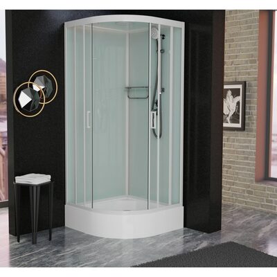 Душевая кабина Frank F400/1 М White без крыши Душевая кабина Frank F400/1 М White без крыши (фото)