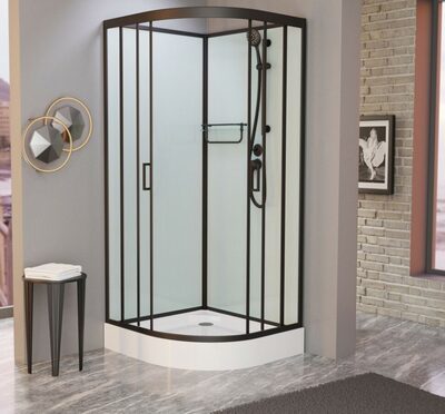 Душевая кабина Frank F409 М Black без крыши Душевая кабина Frank F409 М Black без крыши (фото)