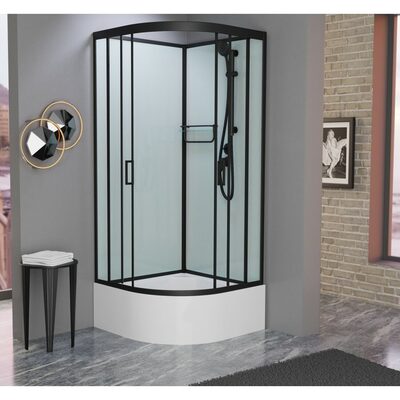 Душевая кабина Frank F409/2 М Black без крыши Душевая кабина Frank F409/2 М Black без крыши (фото)