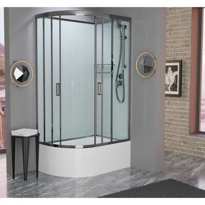 Душевая кабина Frank F412/2R М Brilliant без крыши Душевая кабина Frank F412/2R М Brilliant без крыши (фото)