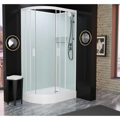 Душевая кабина Frank F412R М White без крыши Душевая кабина Frank F412R М White без крыши (фото)