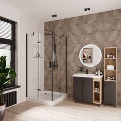   Niagara Nova NG-6813-08 BLACK (90*90*195) , , .,   (6)